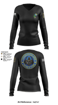 411TH 46316966 Women's Long Sleeve V-neck Shirt - 3