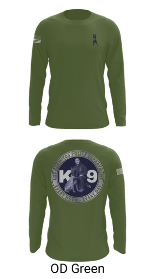 Long Sleeve Performance Shirt, Los Alamitos Police K9, Police, Teamtime, Team time, sublimation, custom sports apparel, team uniforms, spirit wear, spiritwear, sports uniforms, custom shirts, team store, custom team store, fundraiser sports, apparel fundraiser