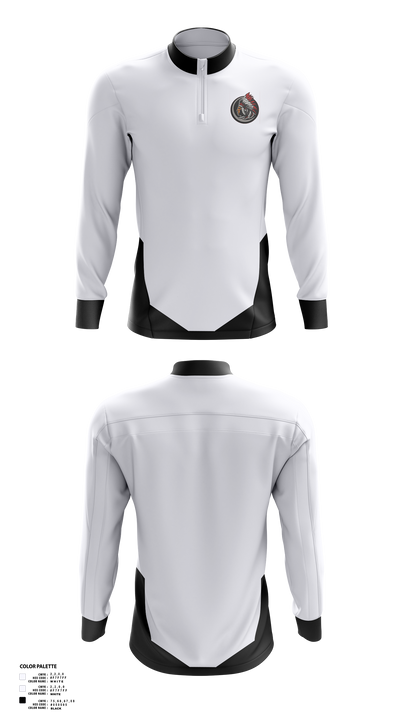 White Shield High School Wrestling 94078383 Quarter Zip Jacket - 2