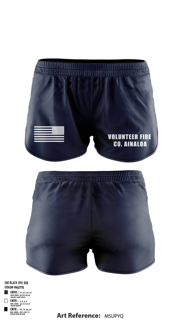 Ranger Panties, Volunteer Fire Co. Ainaloa, Fire Department, Teamtime, Team time, sublimation, custom sports apparel, team uniforms, spirit wear, spiritwear, sports uniforms, custom shirts, team store, custom team store, fundraiser sports, apparel fundraiser