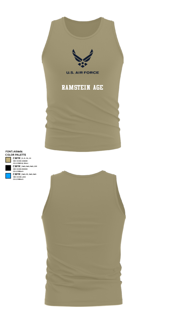 Tank Top, Ramstein AGE, , Teamtime, Team time, sublimation, custom sports apparel, team uniforms, spirit wear, spiritwear, sports uniforms, custom shirts, team store, custom team store, fundraiser sports, apparel fundraiser