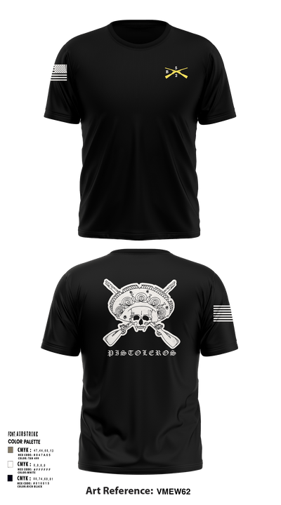 Los Pistoleros 43095637 Short Sleeve Performance Shirt - 2