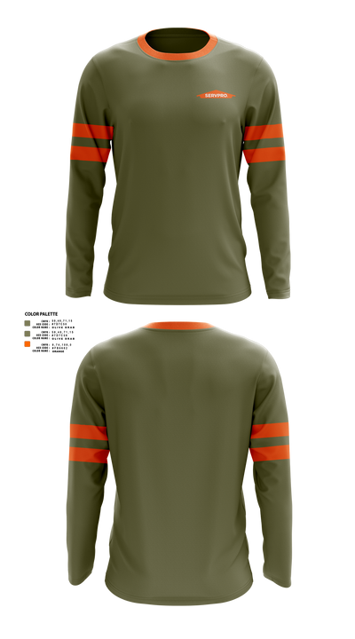 Servpro 16100248 Long Sleeve Performance Shirt 1