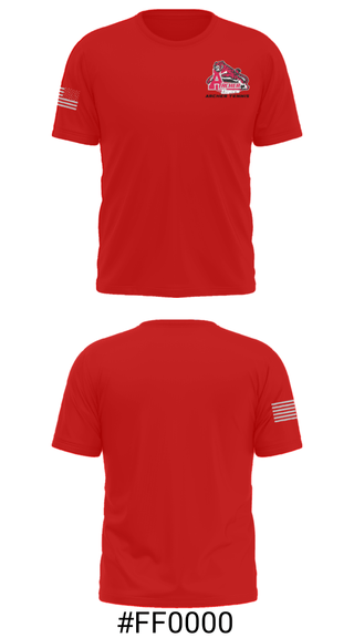 Short Sleeve Performance Shirt, Archer High School Tennis, Tennis, Teamtime, Team time, sublimation, custom sports apparel, team uniforms, spirit wear, spiritwear, sports uniforms, custom shirts, team store, custom team store, fundraiser sports, apparel fundraiser