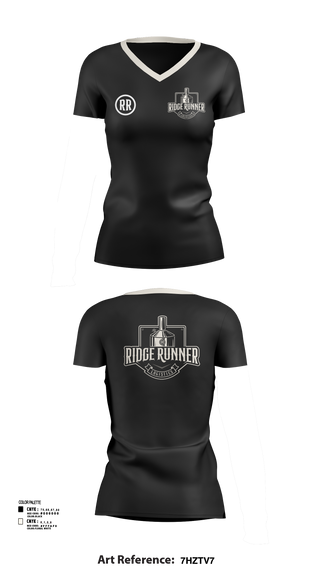 Womens Short Sleeve Vneck Shirt, RidgeRunner Logistics, , Teamtime, Team time, sublimation, custom sports apparel, team uniforms, spirit wear, spiritwear, sports uniforms, custom shirts, team store, custom team store, fundraiser sports, apparel fundraiser