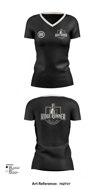 RidgeRunner Logistics 57154261 Women's Short Sleeve V-neck Shirt - 106