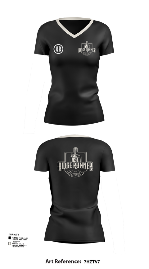 Womens Short Sleeve Vneck Shirt, RidgeRunner Logistics, , Teamtime, Team time, sublimation, custom sports apparel, team uniforms, spirit wear, spiritwear, sports uniforms, custom shirts, team store, custom team store, fundraiser sports, apparel fundraiser