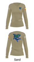 Bullshark Battalion 90693069 Women's Long Sleeve V-neck Shirt - 97