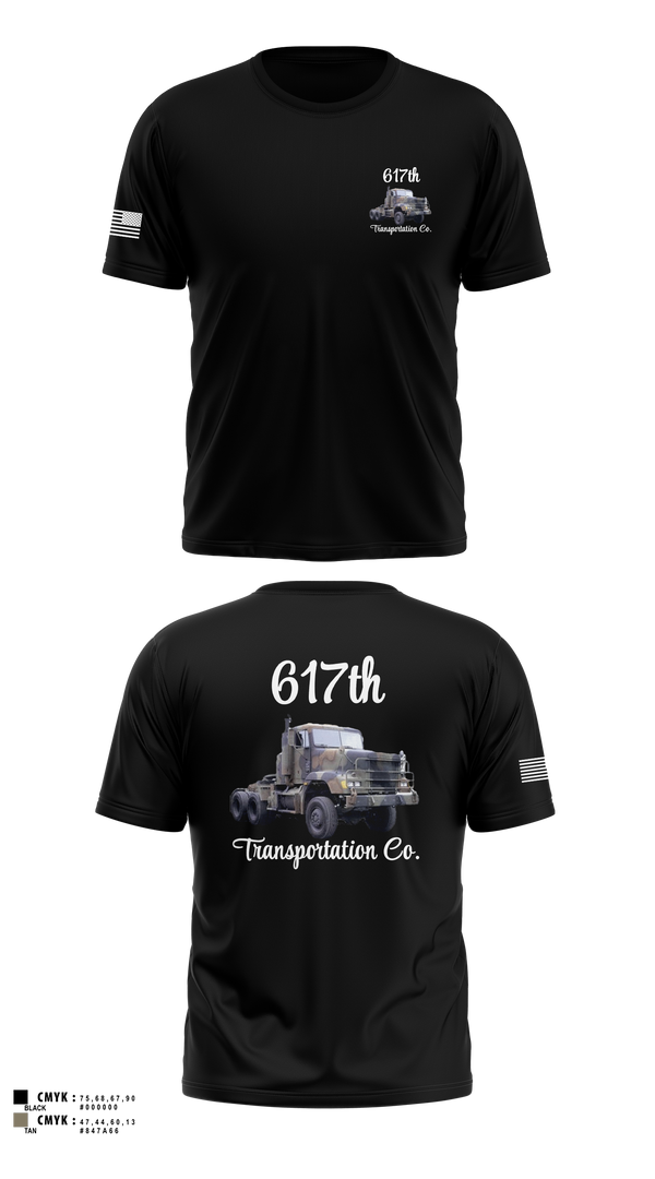 Old School Cotton Feel Shirt, 617th Transportation Company, Army, Teamtime, Team time, sublimation, custom sports apparel, team uniforms, spirit wear, spiritwear, sports uniforms, custom shirts, team store, custom team store, fundraiser sports, apparel fundraiser