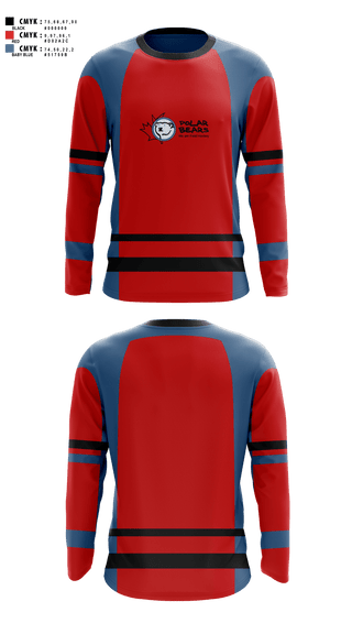 Long Sleeve Performance Shirt, Polar Bears Field Hockey, Field Hockey, Teamtime, Team time, sublimation, custom sports apparel, team uniforms, spirit wear, spiritwear, sports uniforms, custom shirts, team store, custom team store, fundraiser sports, apparel fundraiser