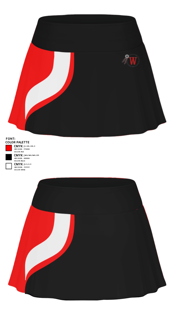 Skort, Waccamaw High School Lacrosse, Women's Lacrosse, Teamtime, Team time, sublimation, custom sports apparel, team uniforms, spirit wear, spiritwear, sports uniforms, custom shirts, team store, custom team store, fundraiser sports, apparel fundraiser