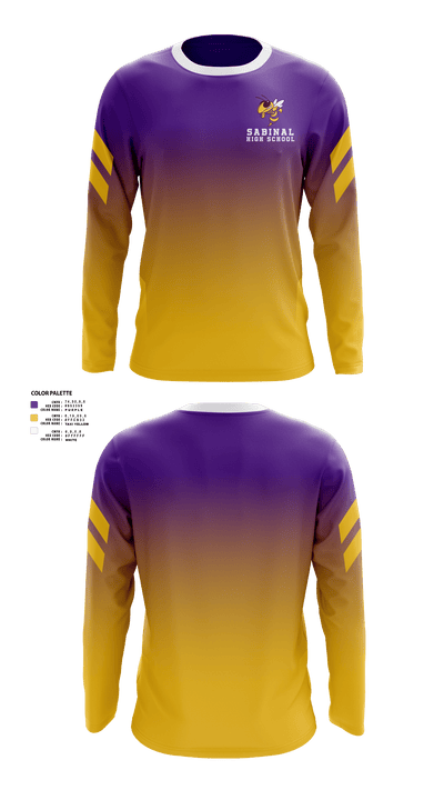 Sabinal High School Basketball 27202205 Long Sleeve Performance Shirt - 40