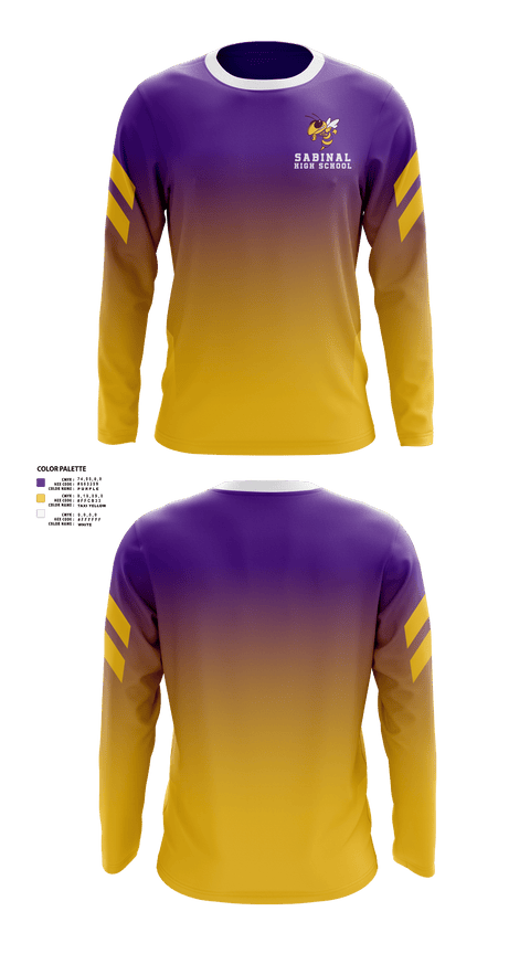 Long Sleeve Performance Shirt, Sabinal High School Basketball, Men's Basketball, Teamtime, Team time, sublimation, custom sports apparel, team uniforms, spirit wear, spiritwear, sports uniforms, custom shirts, team store, custom team store, fundraiser sports, apparel fundraiser