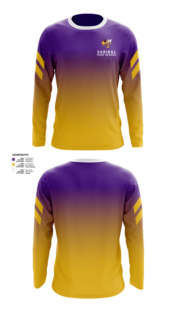 Long Sleeve Performance Shirt, Sabinal High School Basketball, Men's Basketball, Teamtime, Team time, sublimation, custom sports apparel, team uniforms, spirit wear, spiritwear, sports uniforms, custom shirts, team store, custom team store, fundraiser sports, apparel fundraiser