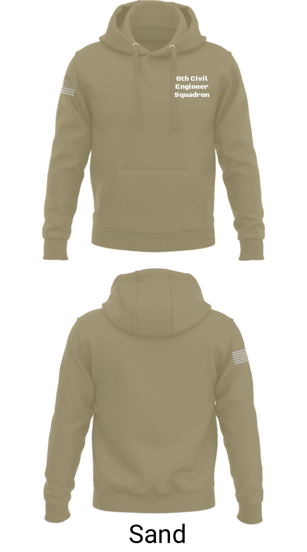 Hoodie, 8th Civil Engineer Squadron, Air Force, Teamtime, Team time, sublimation, custom sports apparel, team uniforms, spirit wear, spiritwear, sports uniforms, custom shirts, team store, custom team store, fundraiser sports, apparel fundraiser