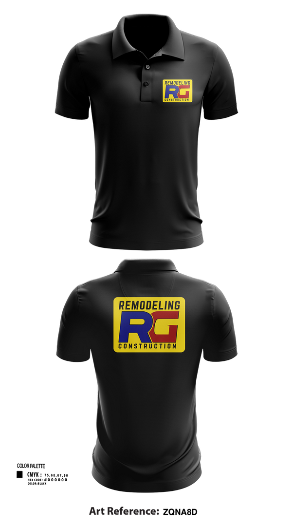 Short Sleeve Performance Polo, Rg remodeling, , Teamtime, Team time, sublimation, custom sports apparel, team uniforms, spirit wear, spiritwear, sports uniforms, custom shirts, team store, custom team store, fundraiser sports, apparel fundraiser