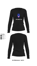 11th ABN DIV WO 32210325 Women's Long Sleeve V-neck Shirt - 22