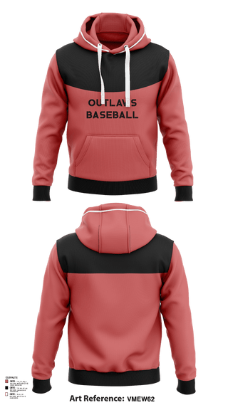 Hoodie, Outlaws, Baseball, Teamtime, Team time, sublimation, custom sports apparel, team uniforms, spirit wear, spiritwear, sports uniforms, custom shirts, team store, custom team store, fundraiser sports, apparel fundraiser