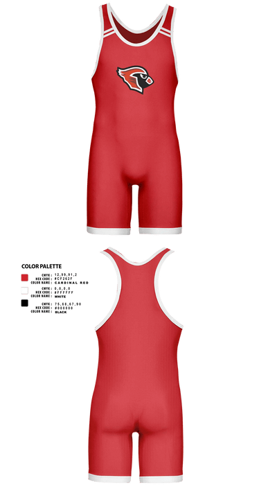 Lincoln High School Wrestling 87606479 Wrestling Singlet - 40