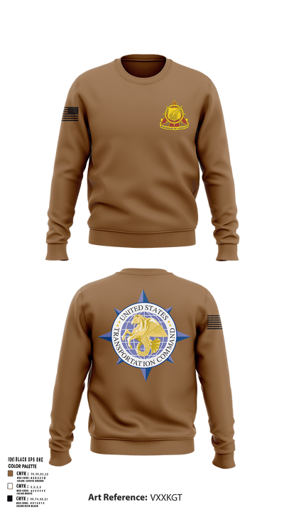 773rd transportation company 77722700 Crew Neck Sweatshirt - 132