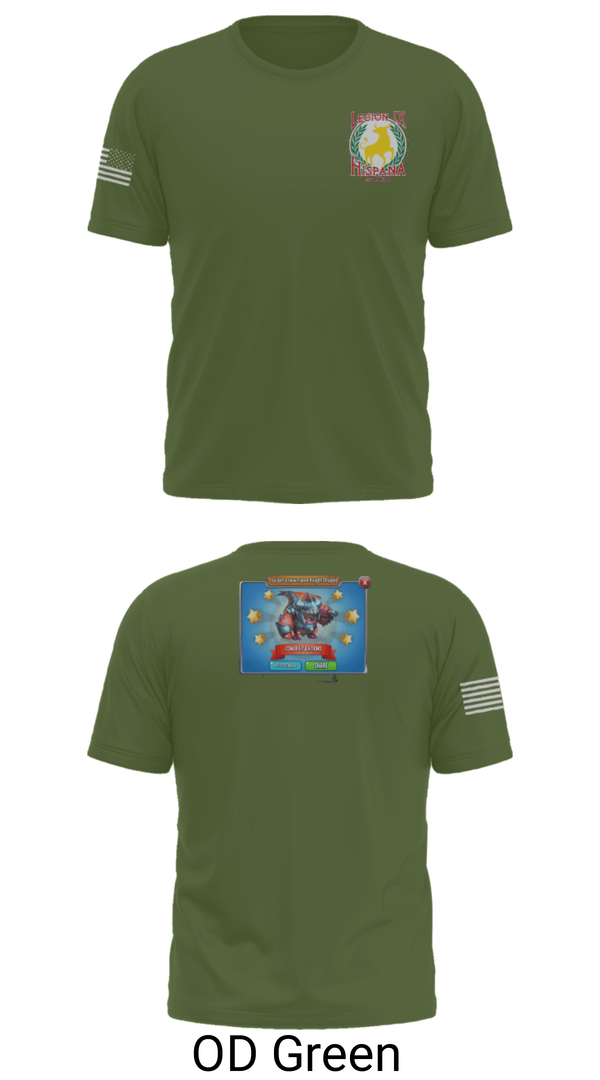 Old School Cotton Feel Shirt, Legion IX, Army, Teamtime, Team time, sublimation, custom sports apparel, team uniforms, spirit wear, spiritwear, sports uniforms, custom shirts, team store, custom team store, fundraiser sports, apparel fundraiser
