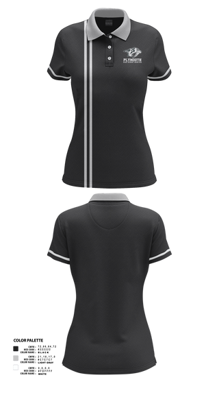 Womens Short Sleeve Performance Polo, Plymouth Bowling, Bowling, Teamtime, Team time, sublimation, custom sports apparel, team uniforms, spirit wear, spiritwear, sports uniforms, custom shirts, team store, custom team store, fundraiser sports, apparel fundraiser