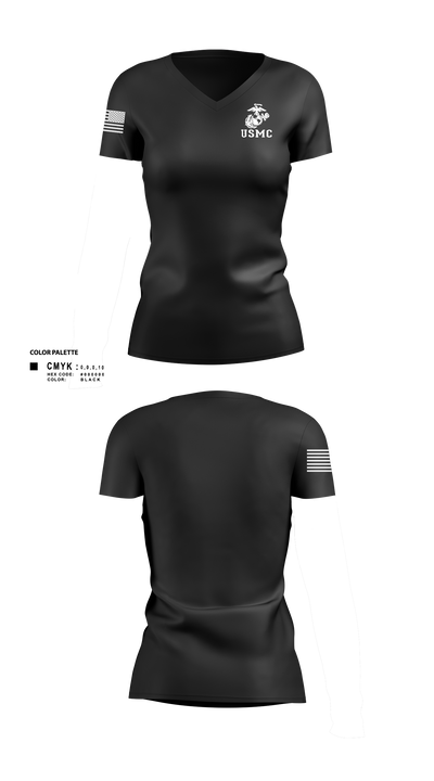 Delta force Women's Short Sleeve V-neck Shirt - 1