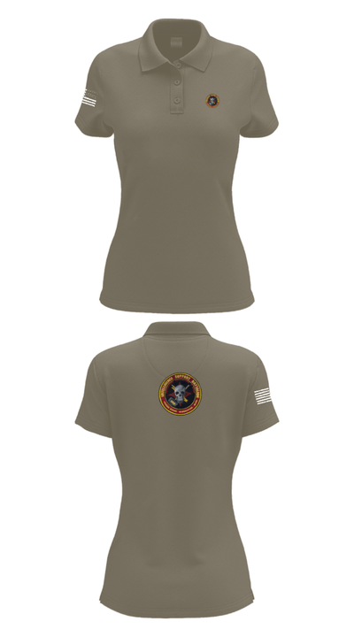 Battle Space Surveillance Company 88540160 Women's Short Sleeve Performance Polo  - 75