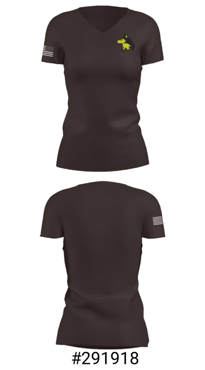Academy Wolves 37011812 Women's Short Sleeve V-neck Shirt - 21
