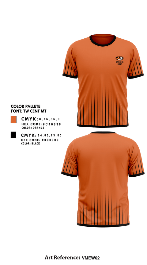 Short Sleeve Performance Shirt, Sterling High School Golf, Golf, Teamtime, Team time, sublimation, custom sports apparel, team uniforms, spirit wear, spiritwear, sports uniforms, custom shirts, team store, custom team store, fundraiser sports, apparel fundraiser