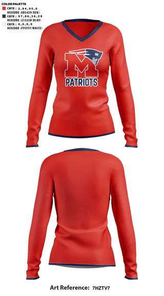 Womens Long Sleeve Vneck Shirt, Marion High School Cheer, Cheer, Teamtime, Team time, sublimation, custom sports apparel, team uniforms, spirit wear, spiritwear, sports uniforms, custom shirts, team store, custom team store, fundraiser sports, apparel fundraiser