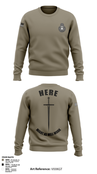 Crew Neck Sweatshirt, CHBOLC 24-002, Army, Teamtime, Team time, sublimation, custom sports apparel, team uniforms, spirit wear, spiritwear, sports uniforms, custom shirts, team store, custom team store, fundraiser sports, apparel fundraiser