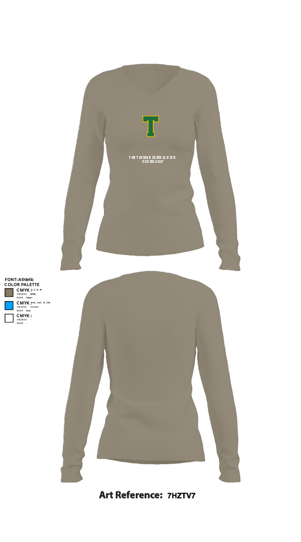 Womens Long Sleeve Vneck Shirt, Tantasqua Regional High School Golf, Golf, Teamtime, Team time, sublimation, custom sports apparel, team uniforms, spirit wear, spiritwear, sports uniforms, custom shirts, team store, custom team store, fundraiser sports, apparel fundraiser