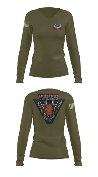 Women's Long Sleeve Vneck Shirt, A Co.2-10 AHB, , Teamtime, Team time, sublimation, custom sports apparel, team uniforms, spirit wear, spiritwear, sports uniforms, custom shirts, team store, custom team store, fundraiser sports, apparel fundraiser