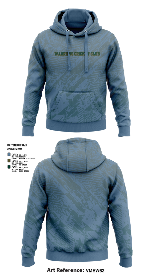 Hoodie, Warriors Cricket club, Cross Country, Teamtime, Team time, sublimation, custom sports apparel, team uniforms, spirit wear, spiritwear, sports uniforms, custom shirts, team store, custom team store, fundraiser sports, apparel fundraiser