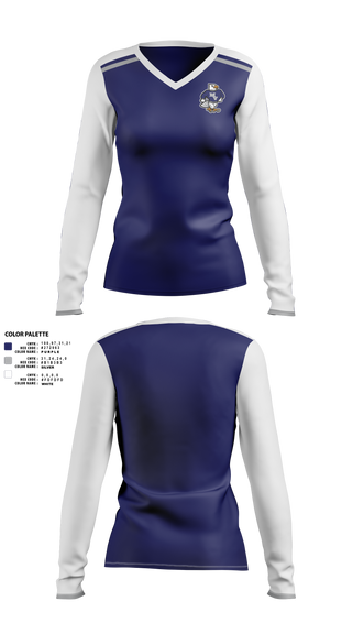 Womens Long Sleeve Vneck Shirt, Mountain Valley Falcons Field Hockey, Field Hockey, Teamtime, Team time, sublimation, custom sports apparel, team uniforms, spirit wear, spiritwear, sports uniforms, custom shirts, team store, custom team store, fundraiser sports, apparel fundraiser