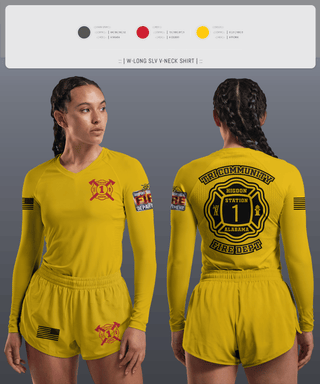 Womens Long Sleeve Vneck Shirt, Tri-Community fire, Fire Department, Teamtime, Team time, sublimation, custom sports apparel, team uniforms, spirit wear, spiritwear, sports uniforms, custom shirts, team store, custom team store, fundraiser sports, apparel fundraiser