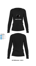 Hershey Panthers 38088405 Women's Long Sleeve V-neck Shirt - 34