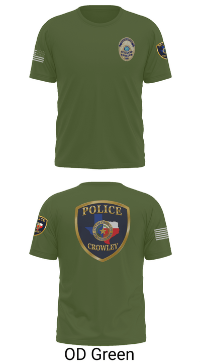 Crowley Police Department 8097883 Short Sleeve Performance Shirt - 53