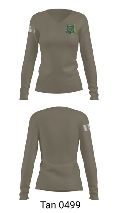 981st MP CO 43047694 Women's Long Sleeve V-neck Shirt - 77