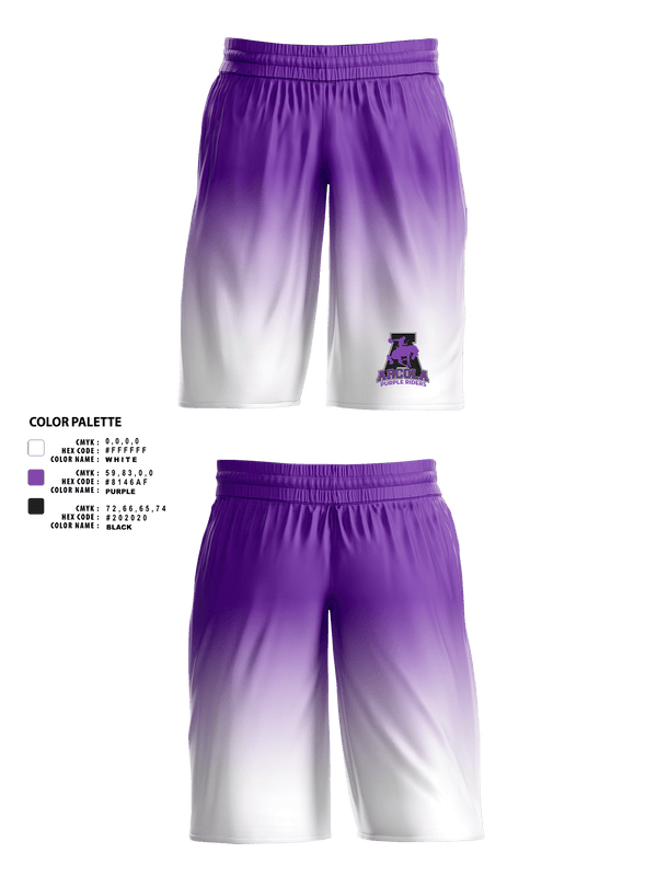 Mens Basketball Shorts, Arcola Senior High School Basketball, Men's Basketball, Teamtime, Team time, sublimation, custom sports apparel, team uniforms, spirit wear, spiritwear, sports uniforms, custom shirts, team store, custom team store, fundraiser sports, apparel fundraiser
