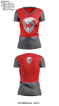 Van Horn High School Cheer 17868436 Women's Short Sleeve V-neck Shirt - 41