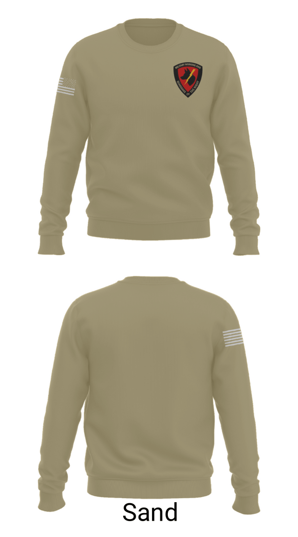 Crew Neck Sweatshirt, Naval Base Kitsap K9 Unit, Navy, Teamtime, Team time, sublimation, custom sports apparel, team uniforms, spirit wear, spiritwear, sports uniforms, custom shirts, team store, custom team store, fundraiser sports, apparel fundraiser