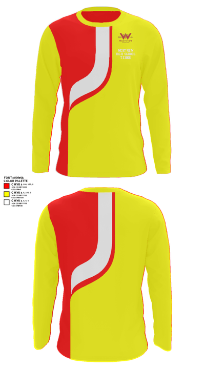 Westview High School Tennis 90920952 Long Sleeve Performance Shirt - 33