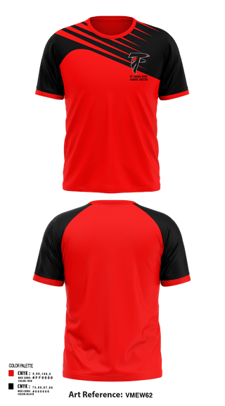 Short Sleeve Performance Shirt, St Johns High School Soccer, Men's Soccer, Teamtime, Team time, sublimation, custom sports apparel, team uniforms, spirit wear, spiritwear, sports uniforms, custom shirts, team store, custom team store, fundraiser sports, apparel fundraiser