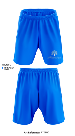 Athletic Shorts With Pockets, Hope Restoration Ministries, , Teamtime, Team time, sublimation, custom sports apparel, team uniforms, spirit wear, spiritwear, sports uniforms, custom shirts, team store, custom team store, fundraiser sports, apparel fundraiser