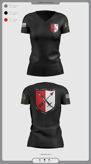 Womens Short Sleeve Vneck Shirt, 31st Chemical Brigade, Army, Teamtime, Team time, sublimation, custom sports apparel, team uniforms, spirit wear, spiritwear, sports uniforms, custom shirts, team store, custom team store, fundraiser sports, apparel fundraiser