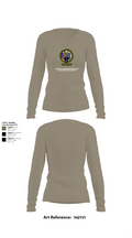 MARDET Fort Leonard Wood Basic Military Police School House (FLW) INIWIC 59611156 Women's Long Sleeve V-neck Shirt - 59