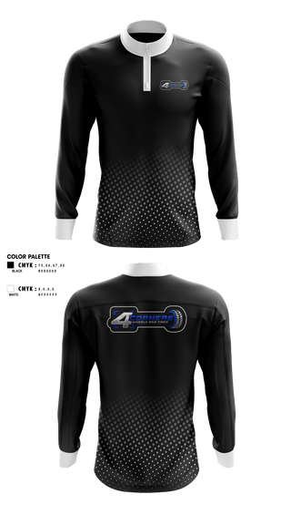 Quarter Zip Jacket, 4 CORNERS WHEELS AND TIRES, , Teamtime, Team time, sublimation, custom sports apparel, team uniforms, spirit wear, spiritwear, sports uniforms, custom shirts, team store, custom team store, fundraiser sports, apparel fundraiser