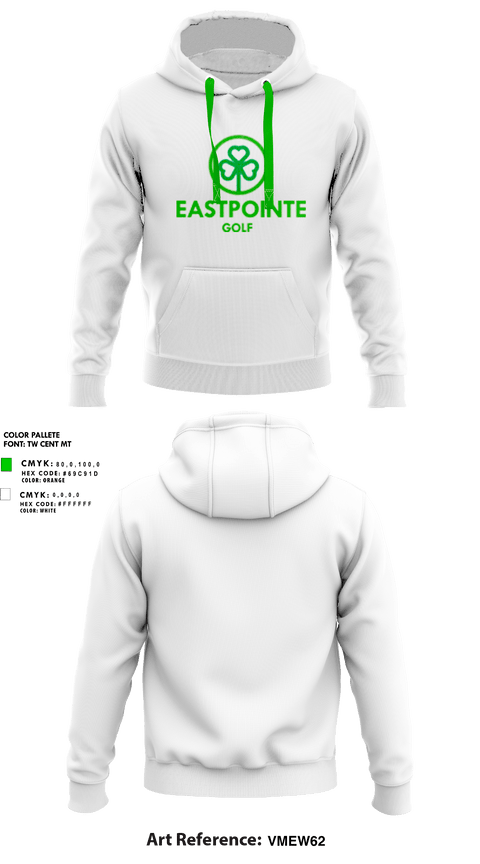 Hoodie, Eastpointe High School Golf, Golf, Teamtime, Team time, sublimation, custom sports apparel, team uniforms, spirit wear, spiritwear, sports uniforms, custom shirts, team store, custom team store, fundraiser sports, apparel fundraiser